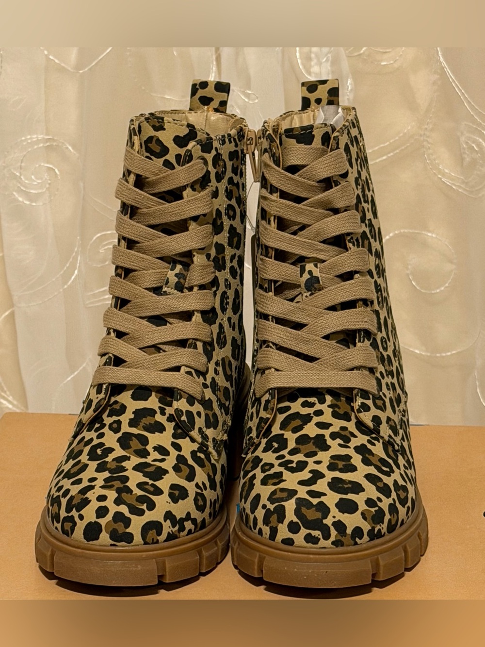 NEW! Thereabouts TH Blakely Leopard Boots - Girls Size 4M